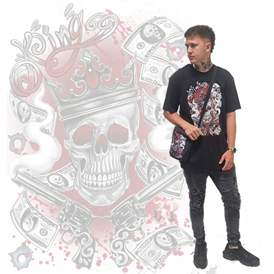 Money Skull  T-shirt